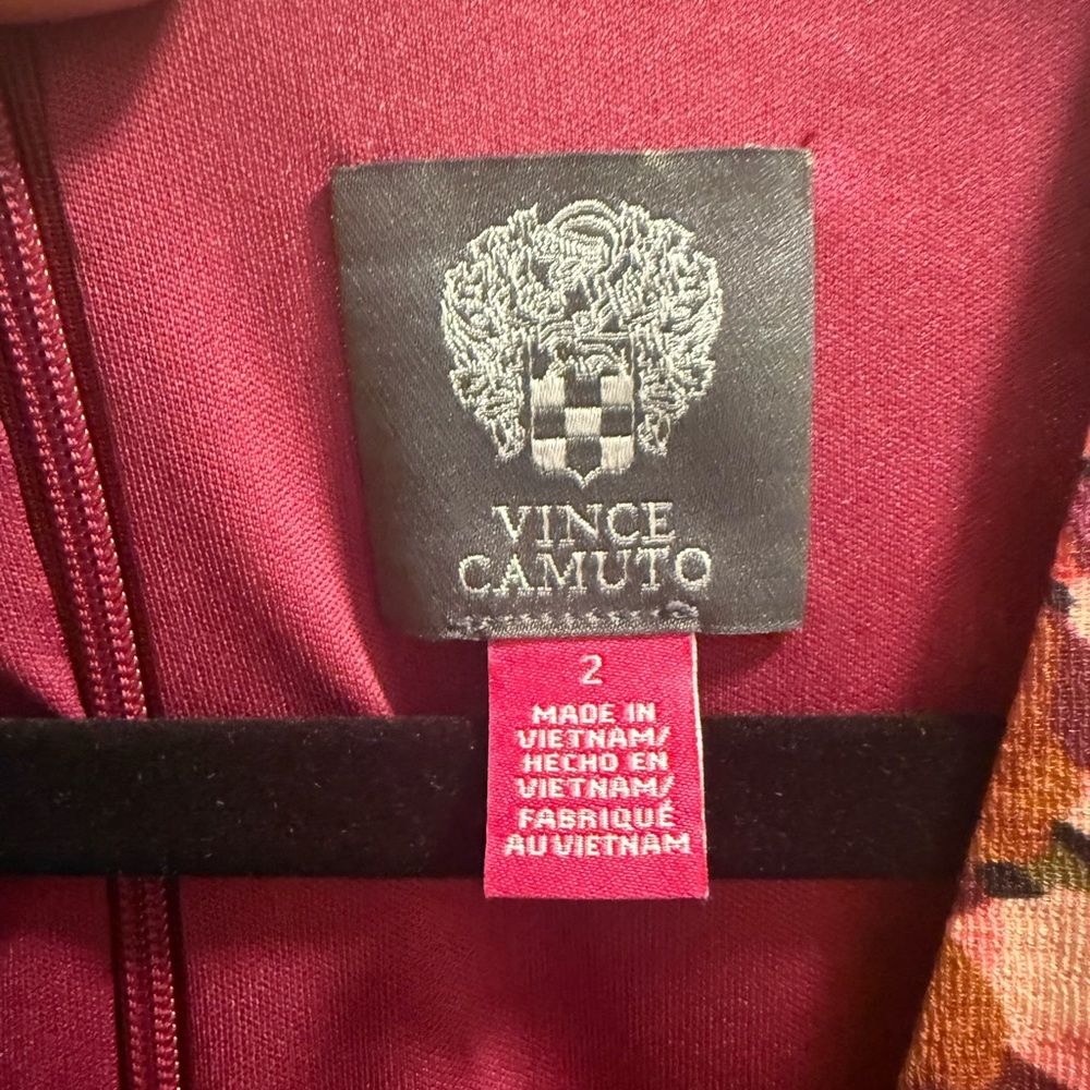 Vince Camuto - Shirred Sleeve Chiffon Tiered Maxi Dress - NWT - Size 2 - Picture 6 of 9